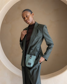 Hana Merino Wool Phone Crossbody | Spruce