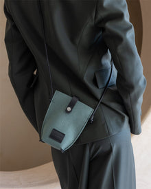 Hana Merino Wool Phone Crossbody | Spruce