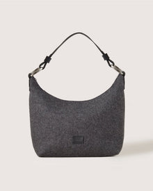 Hana Merino Wool Hobo Bag | Charcoal
