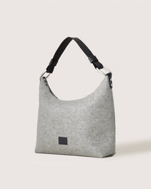 Hana Merino Wool Hobo Bag | Granite