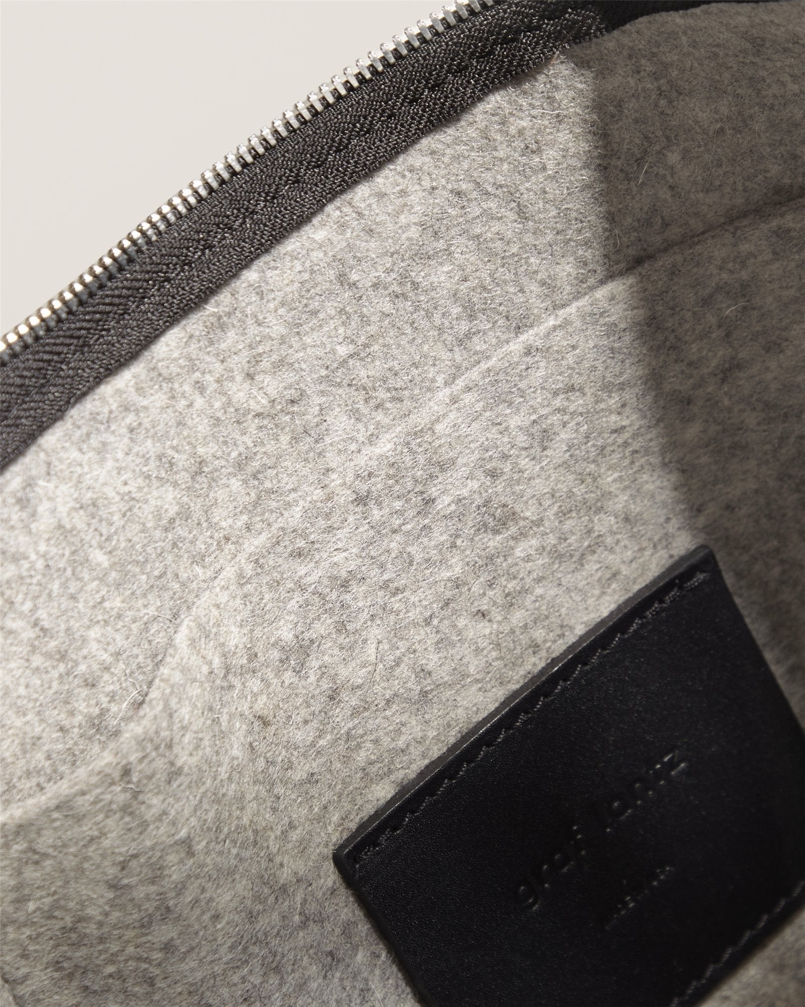 Hana Merino Wool Hobo Bag | Granite