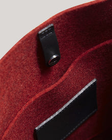 Hana Merino Wool Boat Bag | Cherry