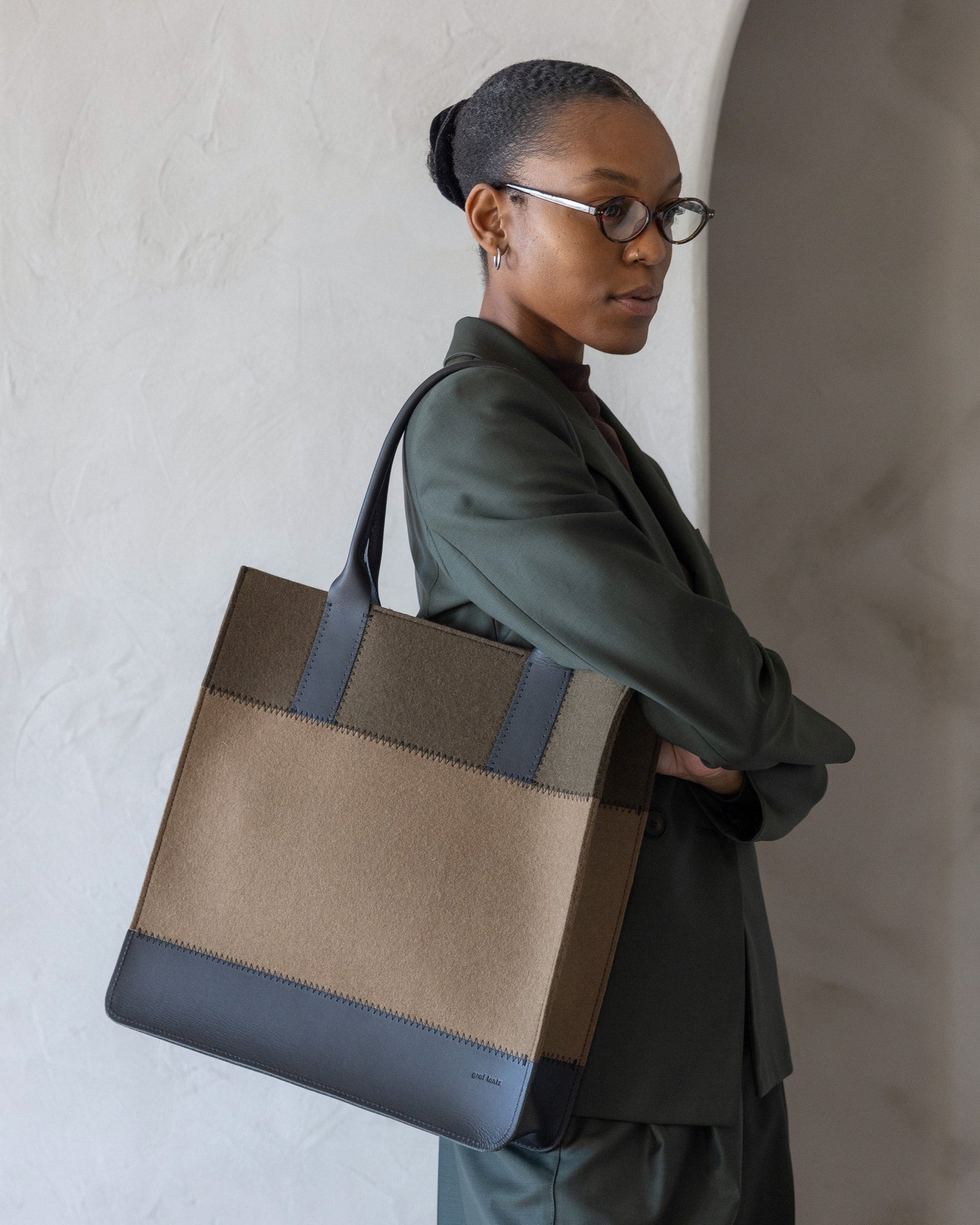 Jaunt Merino Wool Tote | Cumin x Tobacco