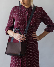 Jaunt Merino Wool Crossbody | Espresso x Burgundy
