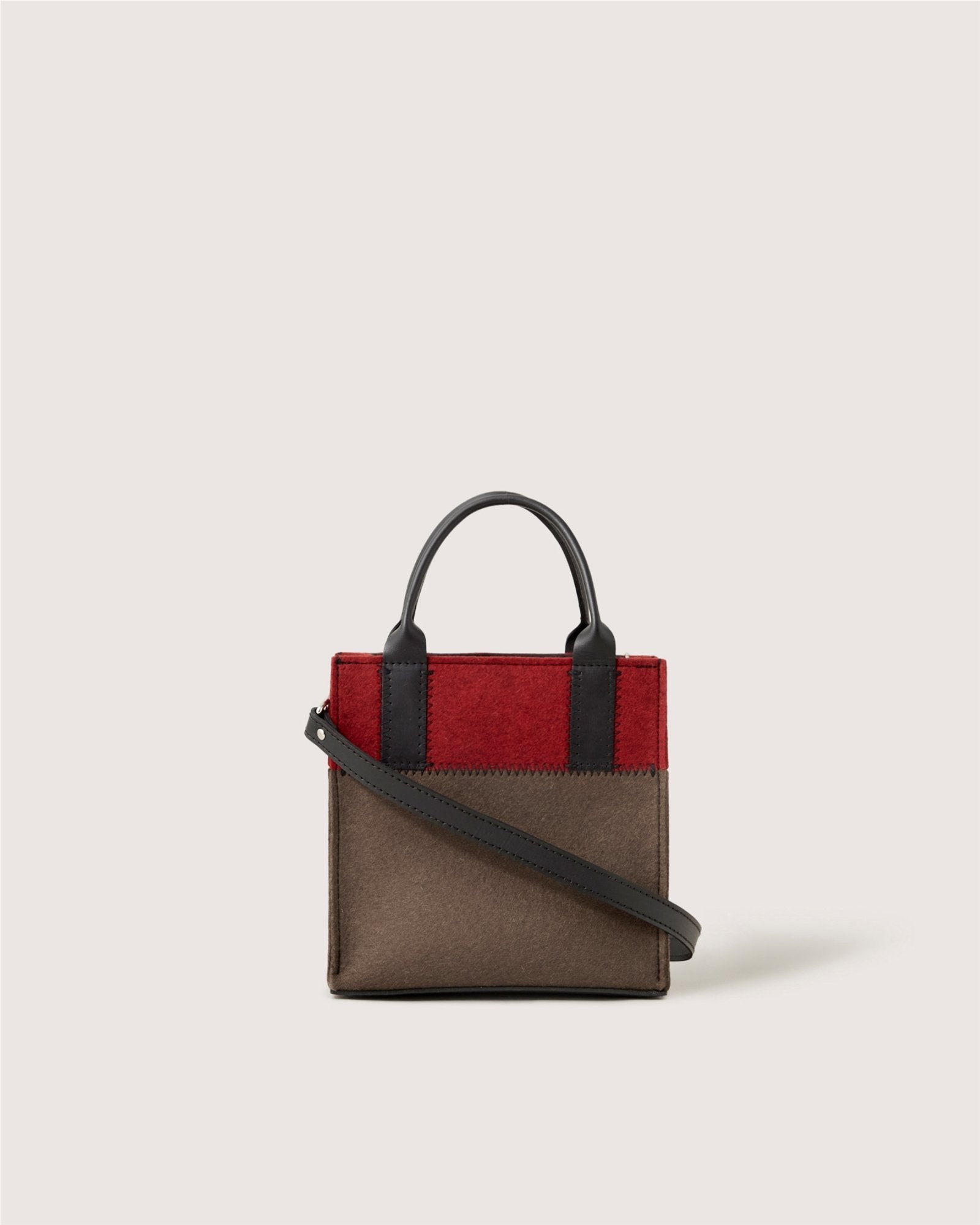 Jaunt Merino Wool Crossbody | Tobacco x Cherry