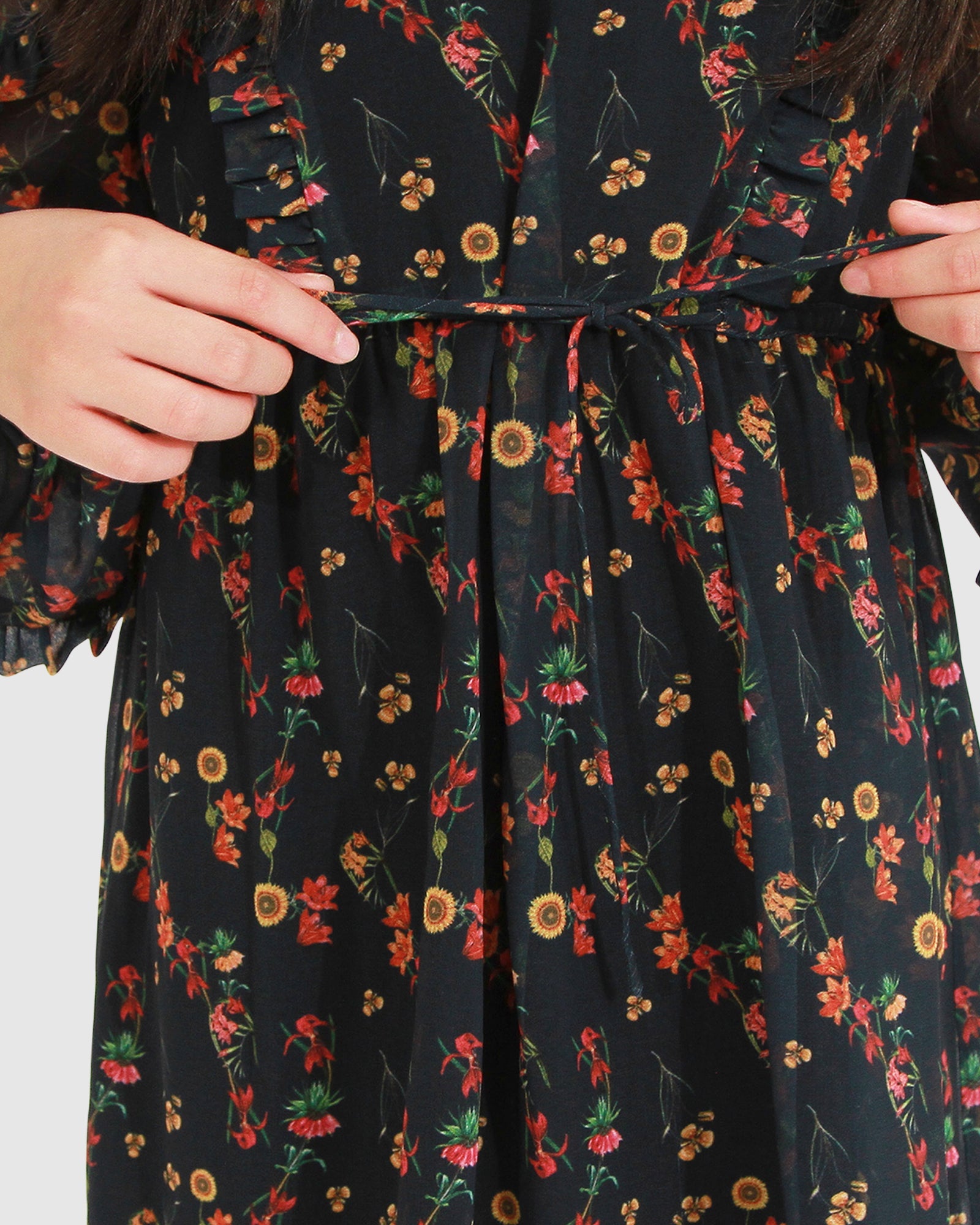 Kids | Girls Like You Floral Dress | Navy