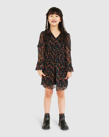 Kids | Girls Like You Floral Dress | Navy