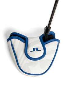 Mallet Putter Cover in US Golf White by J.Lindeberg