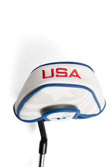 Men | Mallet Putter Cover | US Golf White