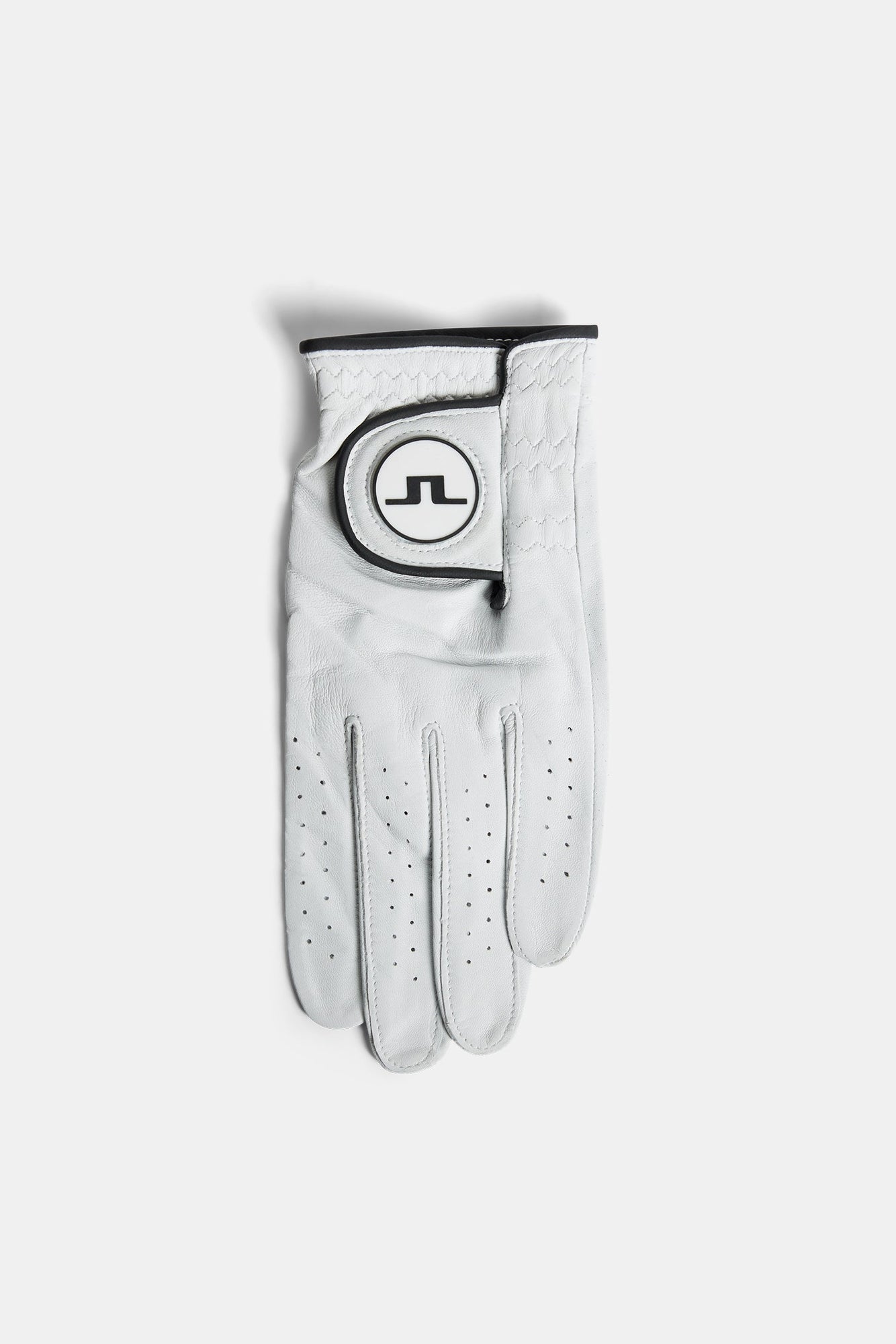 Ron Leather Golf Glove in White by J.Lindeberg
