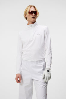 Men | Luke Quarter Zip Mid Layer | White (V1)