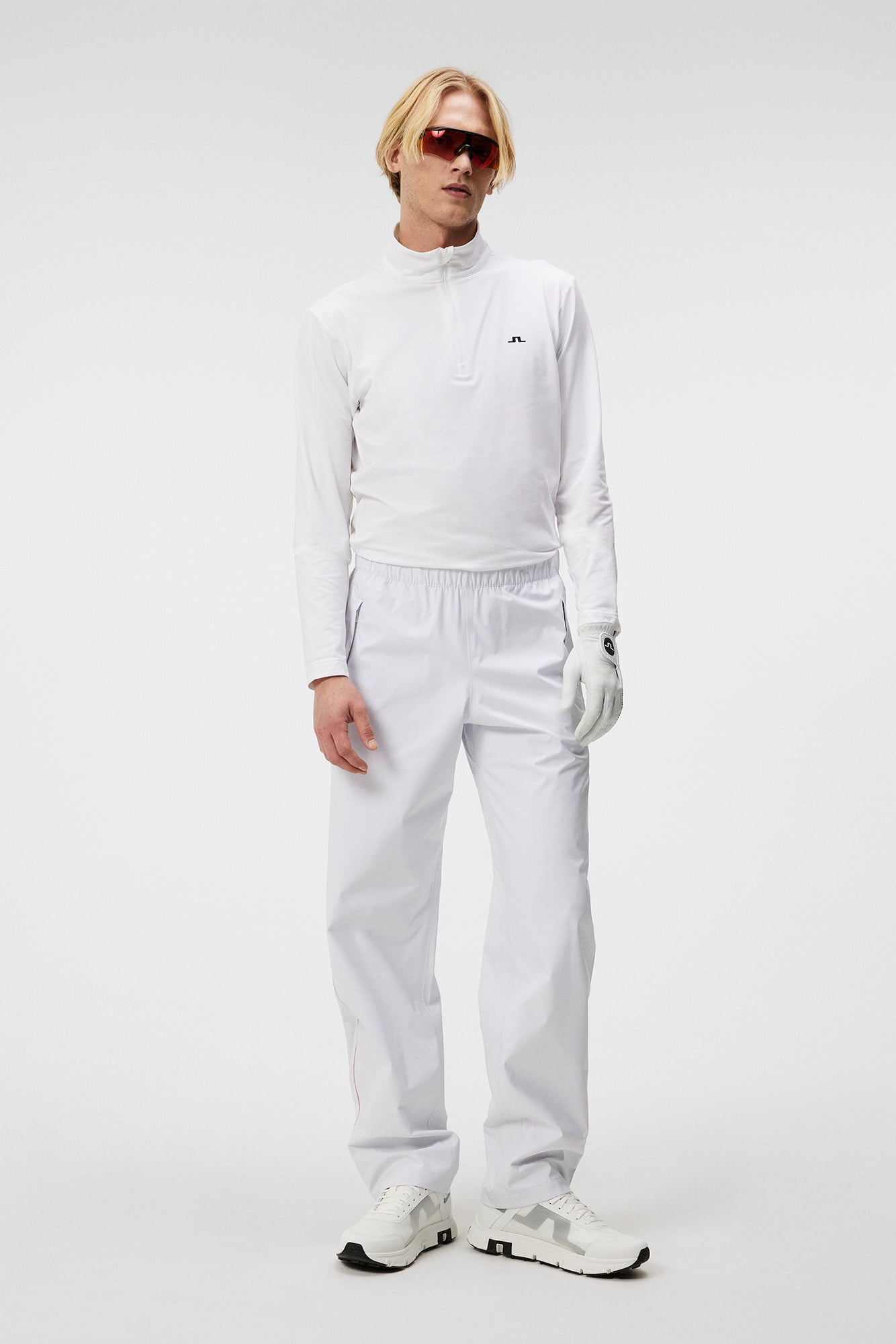 Men | Luke Quarter Zip Mid Layer | White (V1)