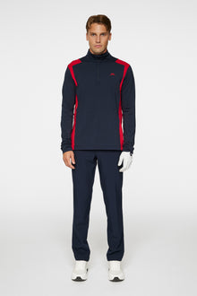 Men | Lukas Quarter Zip Mid Layer | Barbados Cherry