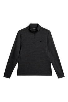 Destry Zip Mid Layer in Black Melange by J.Lindeberg