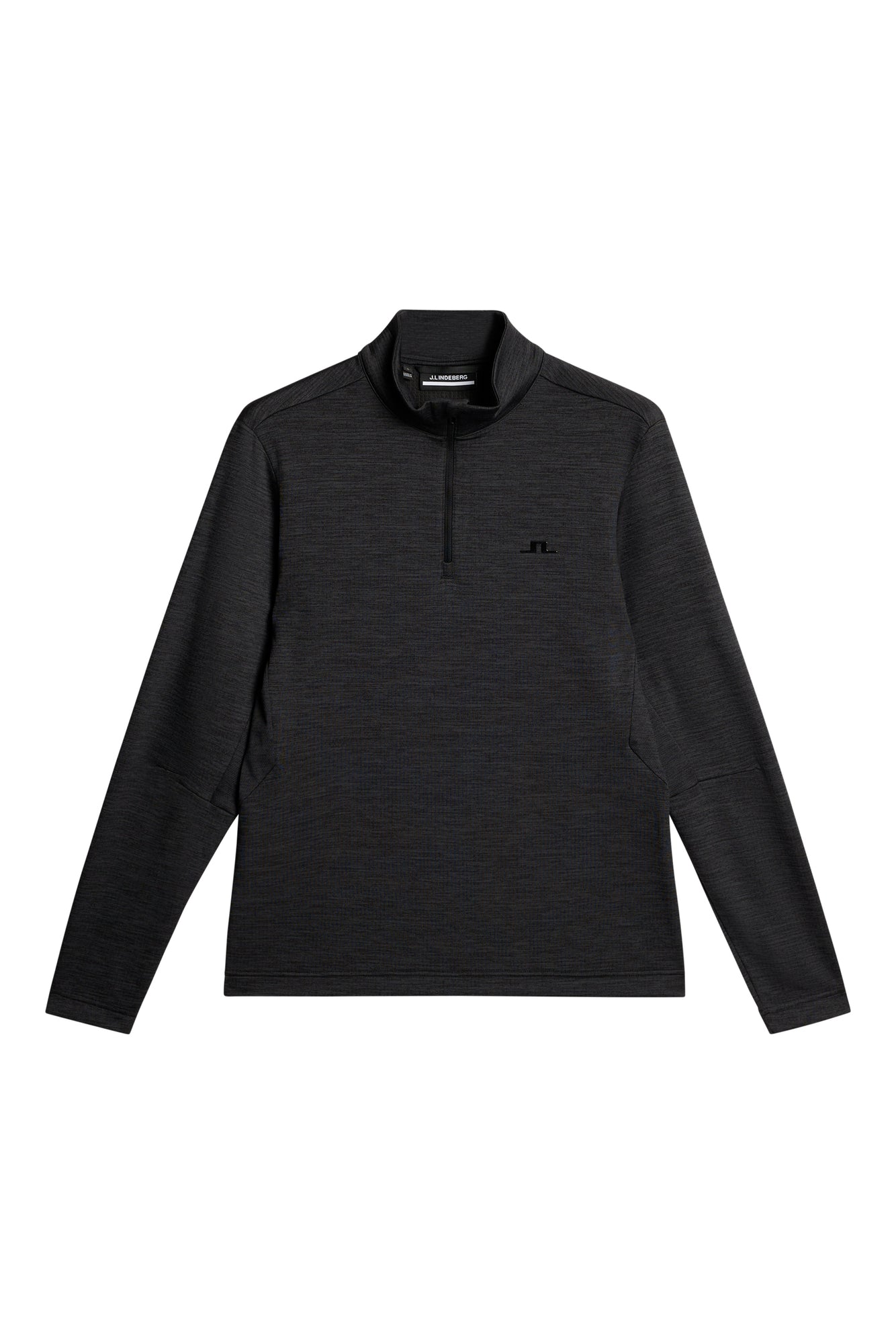 Destry Zip Mid Layer in Black Melange by J.Lindeberg