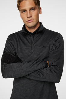 Men | Destry Zip Mid Layer | Black Melange