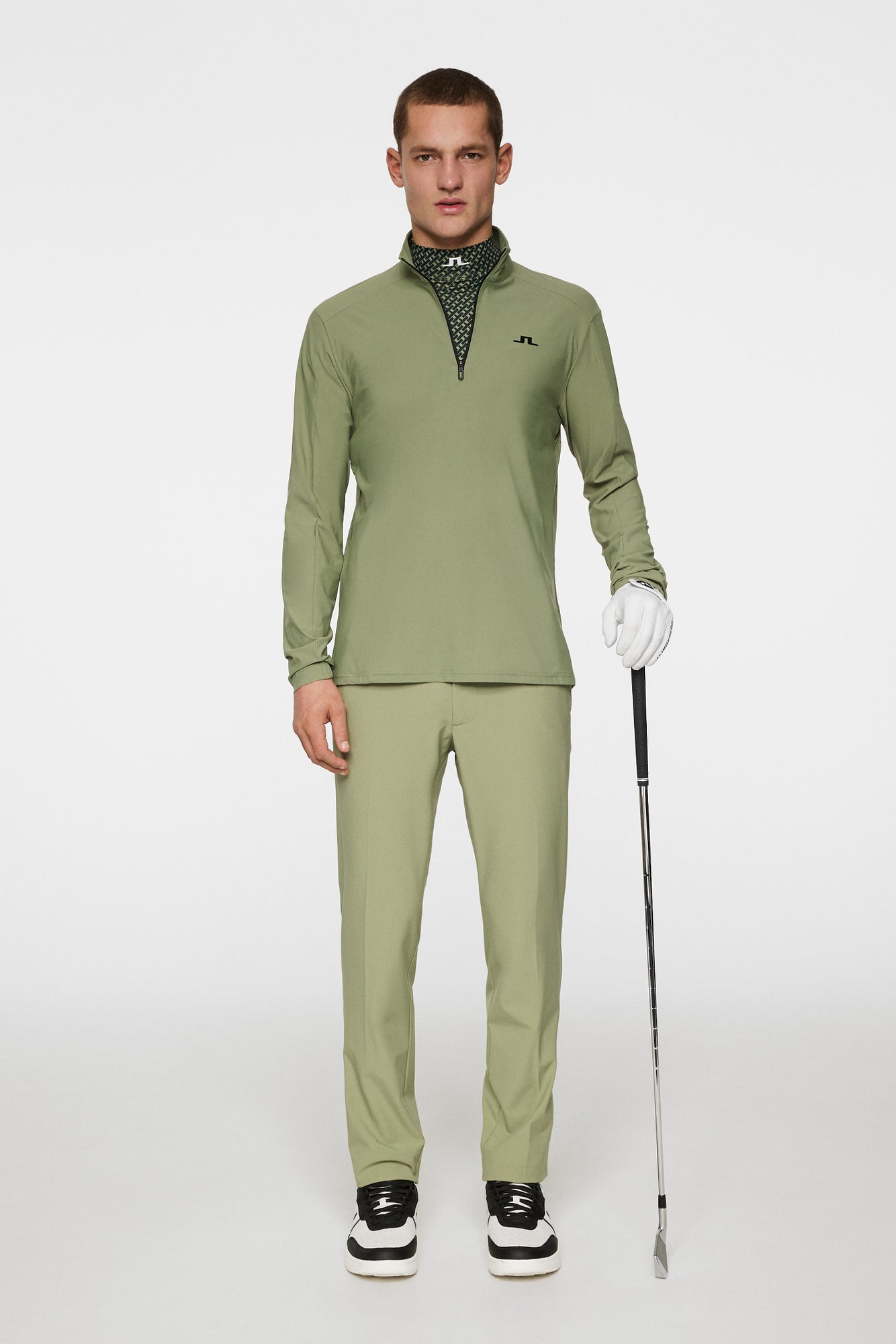 Men | Ollie Tech Mid Layer | Oil Green