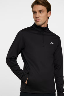 Men | Aerial Quarter Zip Mid Layer | Black