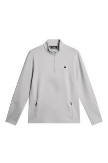 Aerial Quarter Zip Mid Layer in High Rise by J.Lindeberg