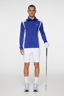 Men | Lukas Quarter Zip Mid Layer | Clematis Blue