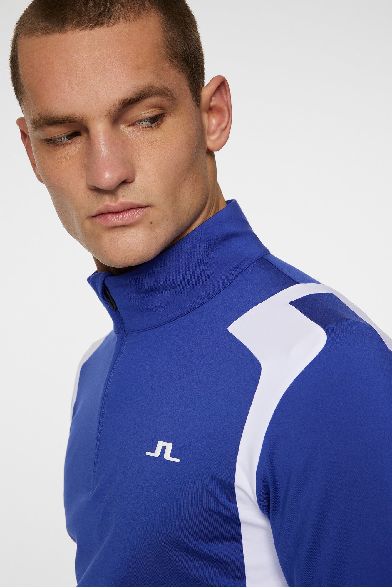 Men | Lukas Quarter Zip Mid Layer | Clematis Blue