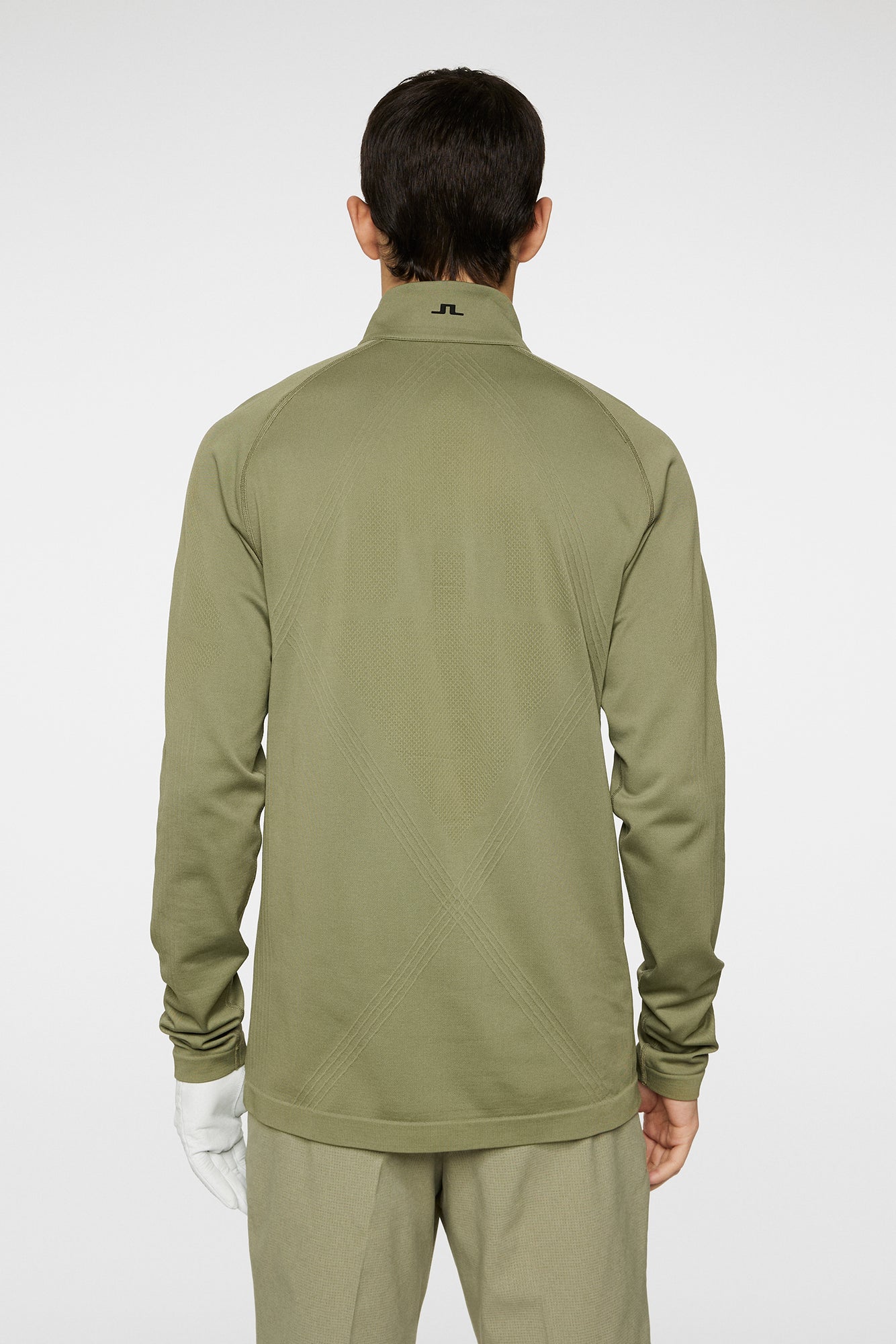 Men | Fay Seamless Mid Layer | Oil Green