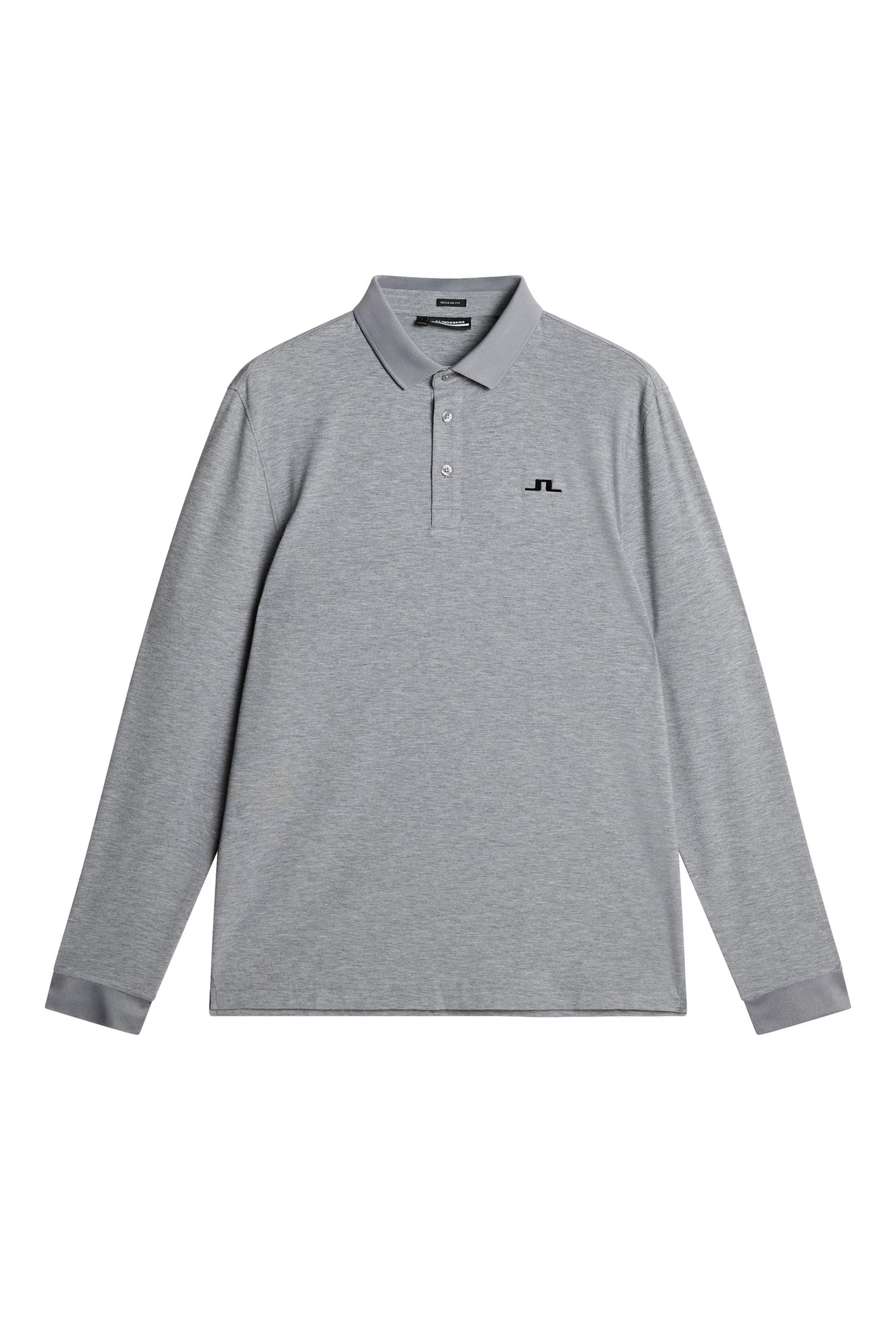 Florian LS Polo in Medium Grey Melange by J.Lindeberg