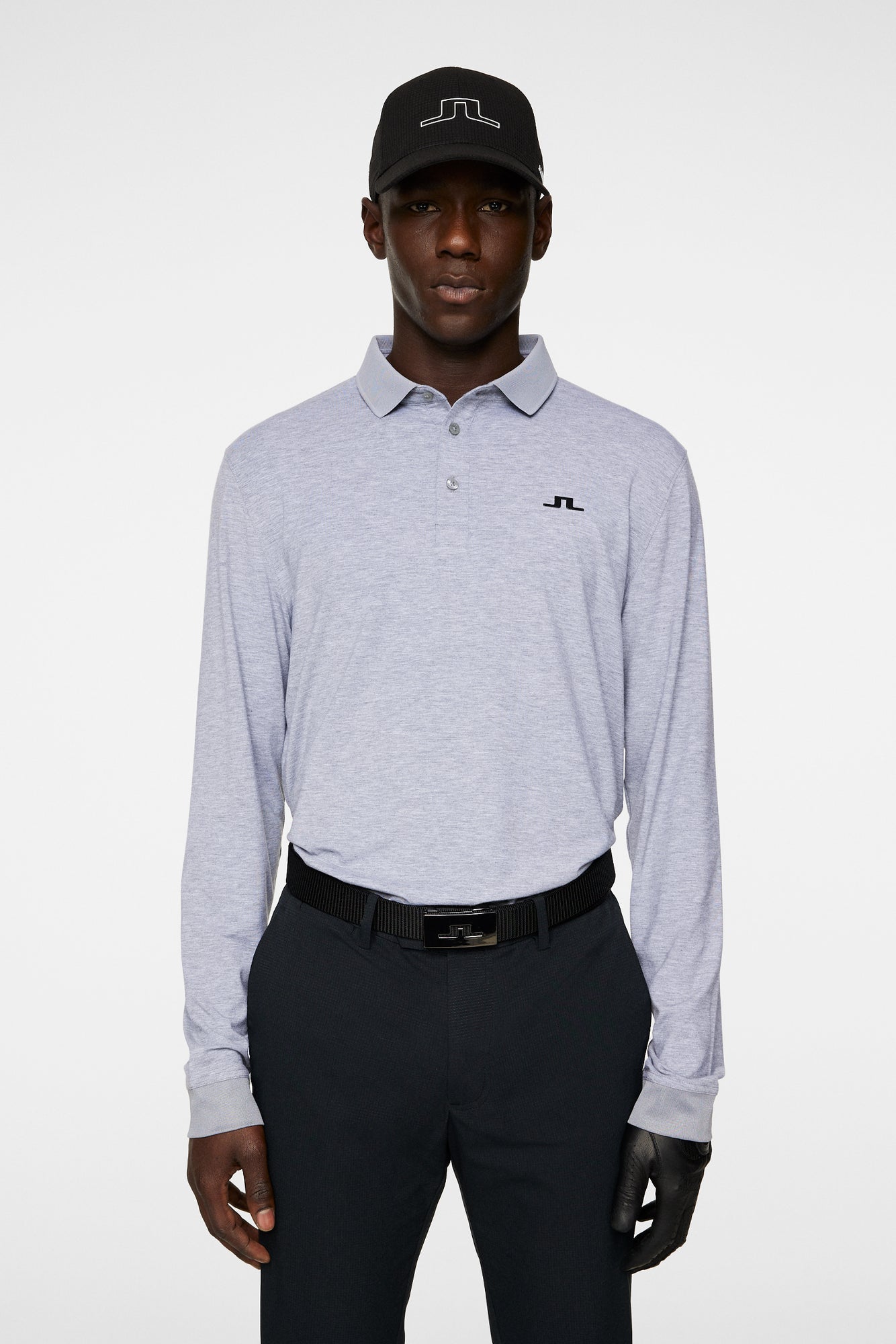 Men | Florian LS Polo | Medium Grey Melange