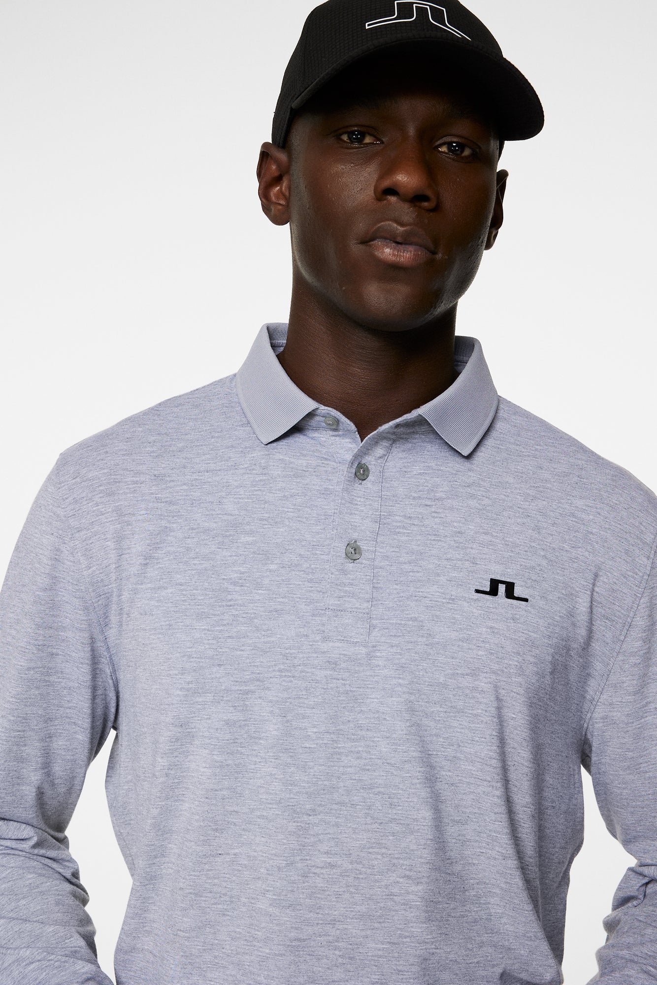 Men | Florian LS Polo | Medium Grey Melange