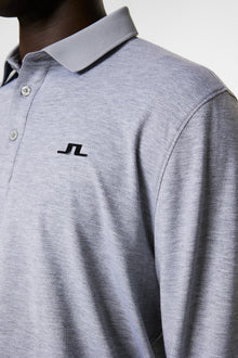 Men | Florian LS Polo | Medium Grey Melange