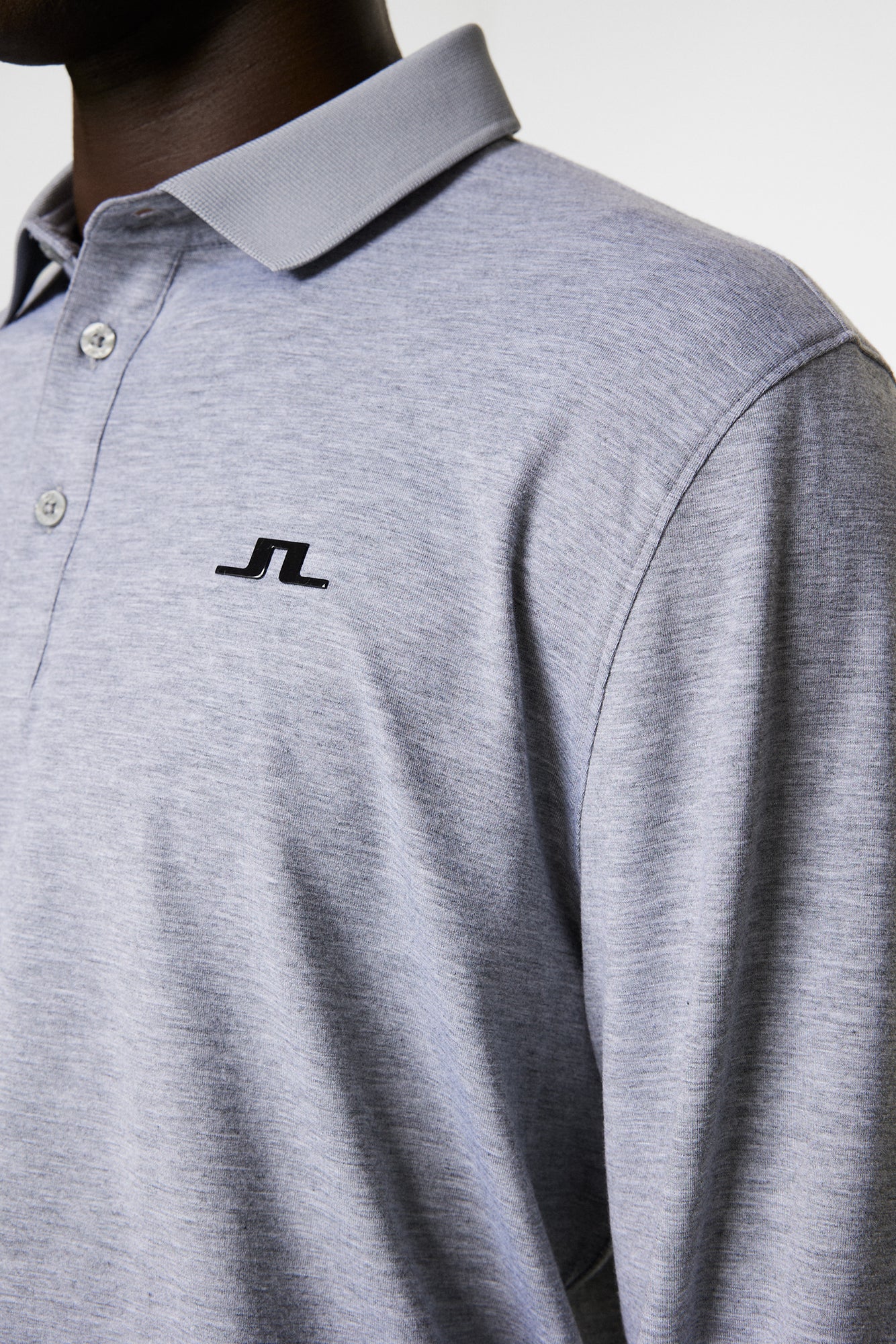 Men | Florian LS Polo | Medium Grey Melange