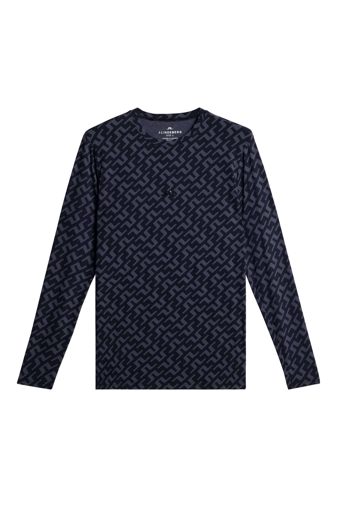 Thor Long Sleeve Printed in Bias Bridge Navy by J.Lindeberg