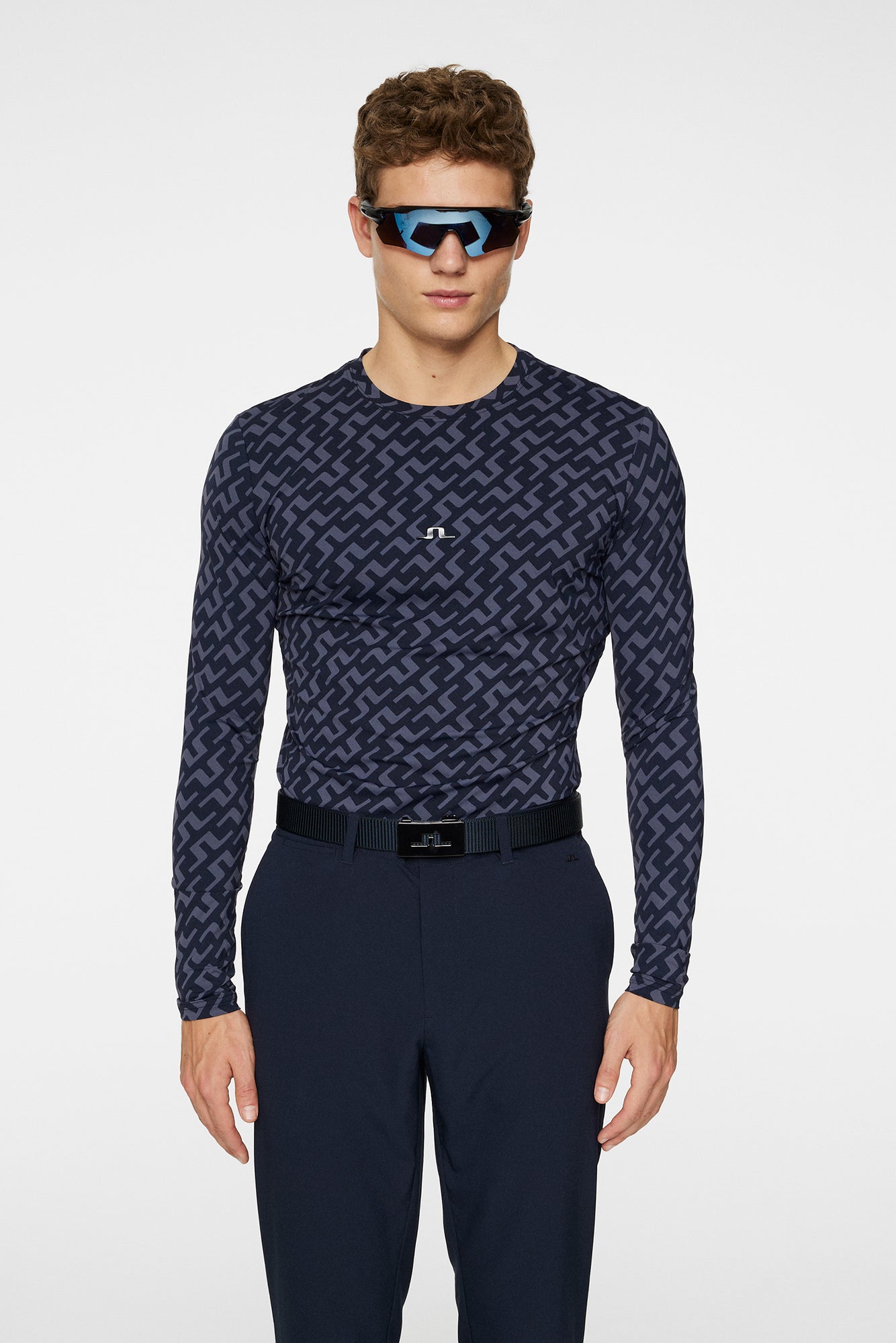Men | Thor Long Sleeve Printed | Bias Bridge Navy