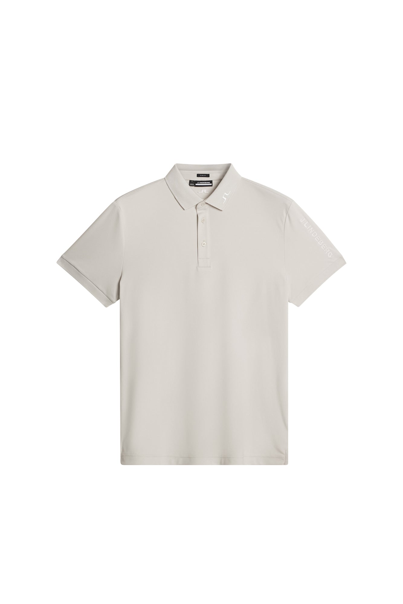 Tour Tech Slim Fit Polo in Moonbeam by J.Lindeberg