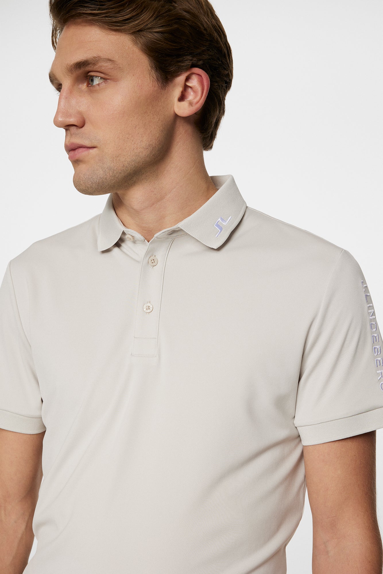 Men | Tour Tech Slim Fit Polo | Moonbeam