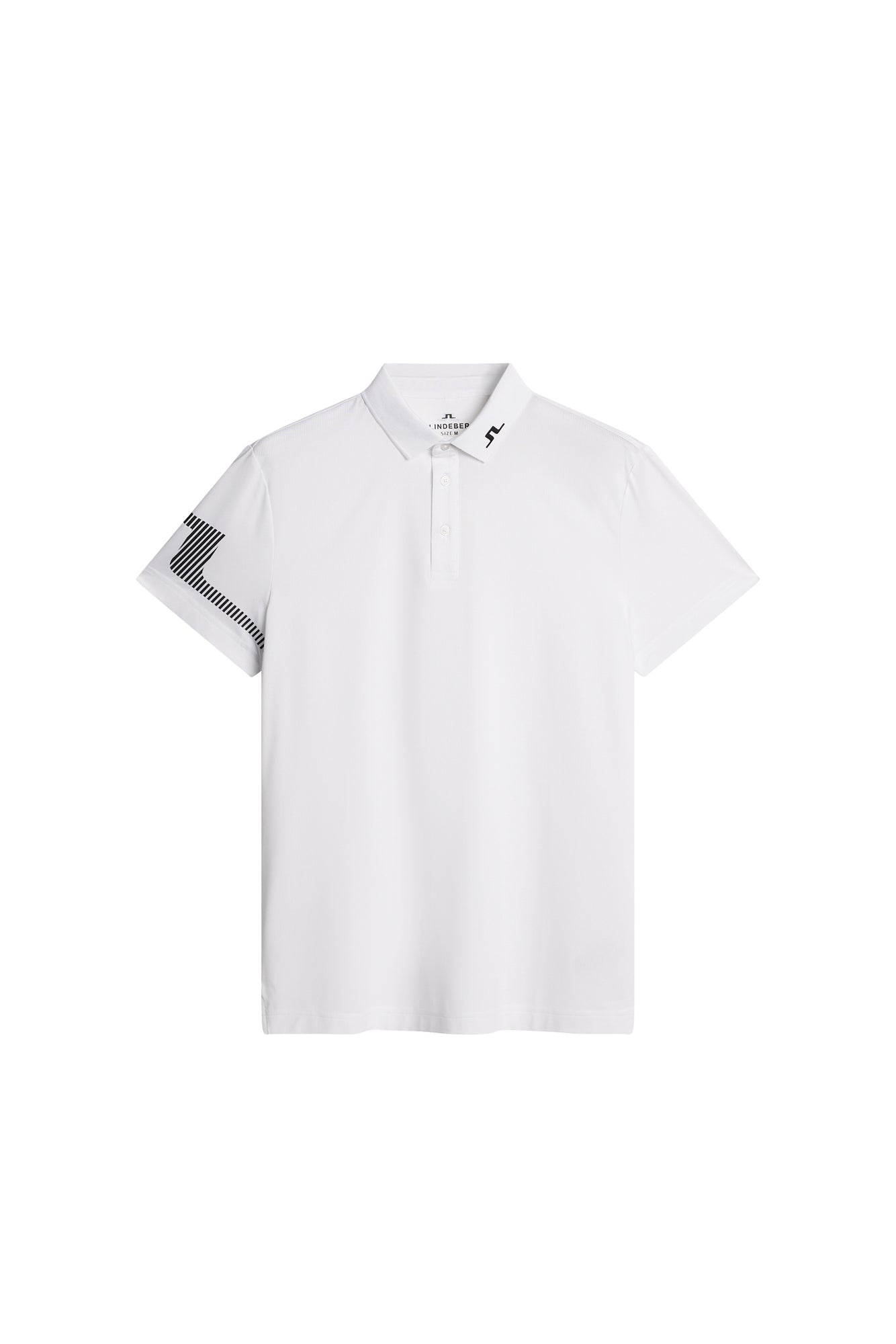 Heath Strike Polo in White by J.Lindeberg