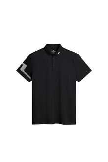 Heath Strike Polo in Black by J.Lindeberg