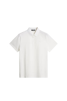 Bridger Polo in White by J.Lindeberg