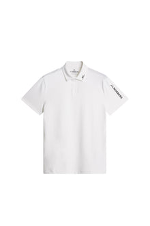 JL PRO Polo in White by J.Lindeberg
