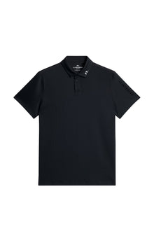 JL PRO Polo in Black by J.Lindeberg