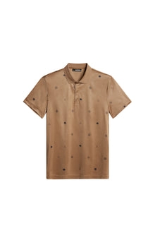 Club House Motif Polo in Golf Micro Tigers Eye S by J.Lindeberg