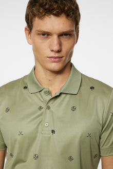 Men | Club House Motif Polo | Golf Micro Olive S