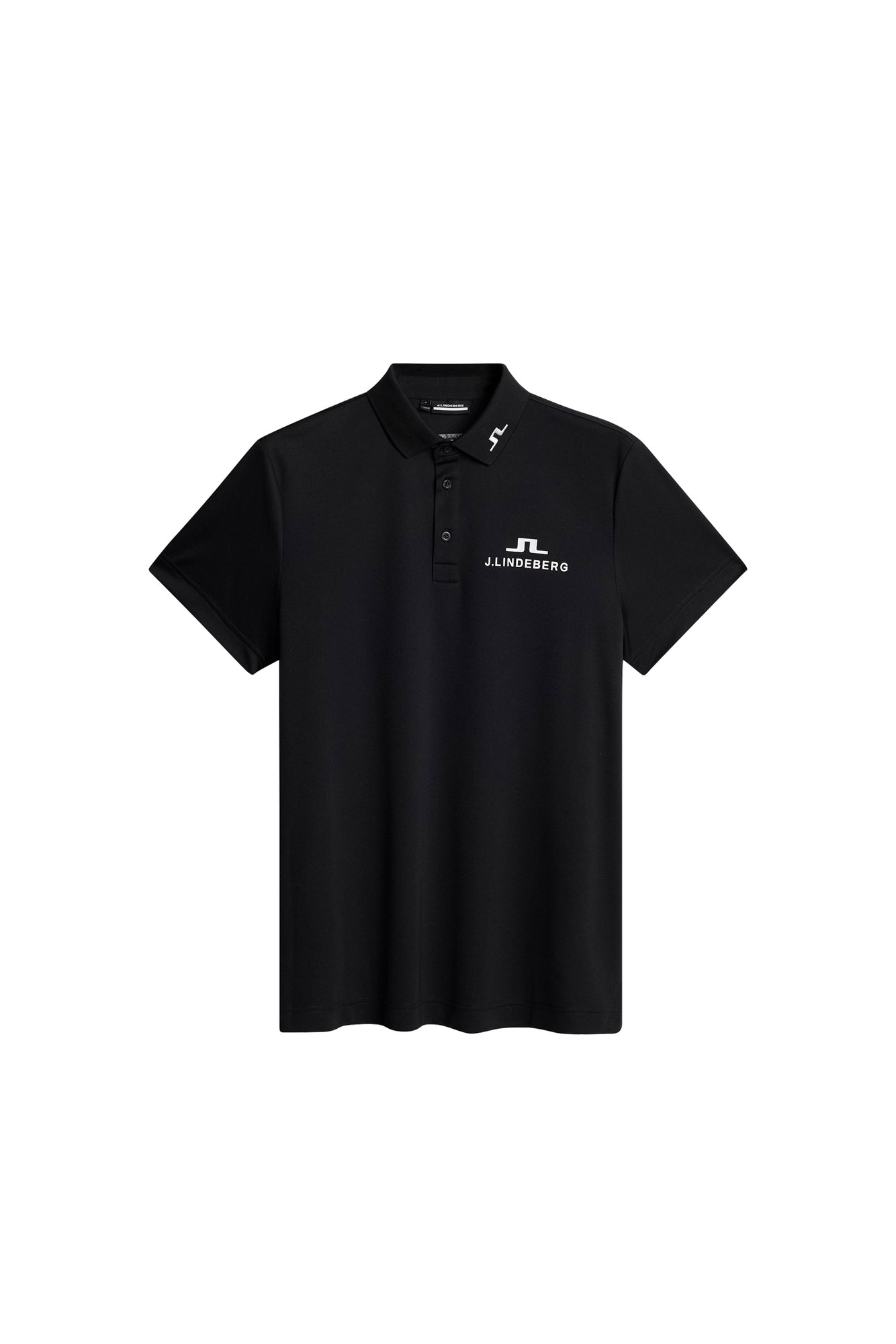 KV Tour Golf Polo in Black by J.Lindeberg