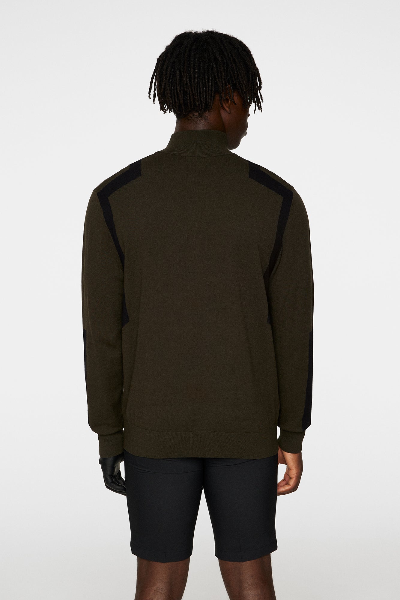 Men | Kendrick Knitted Zip Sweater | Forest Green