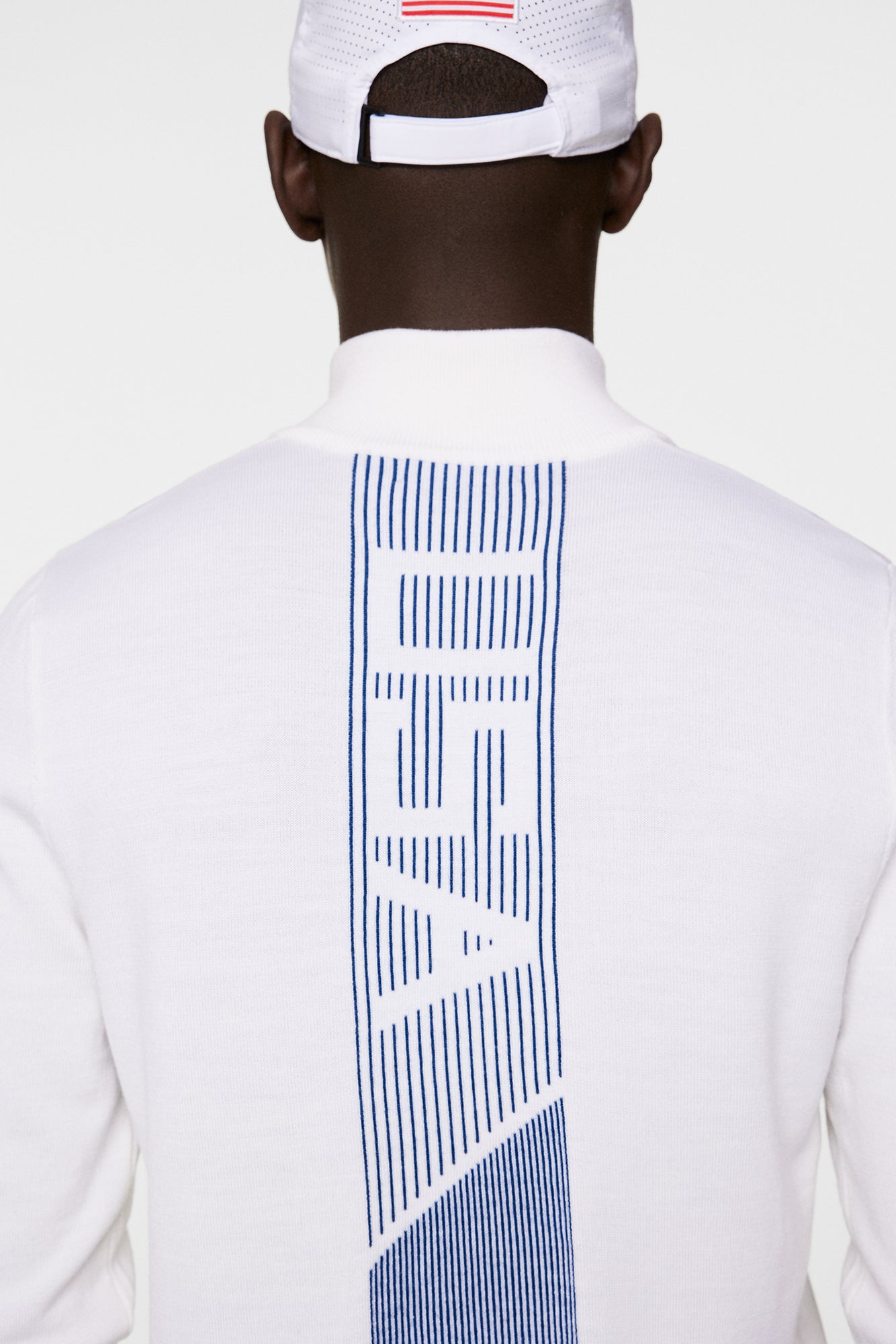 Men | Nathaniel Half Zip Sweater | White