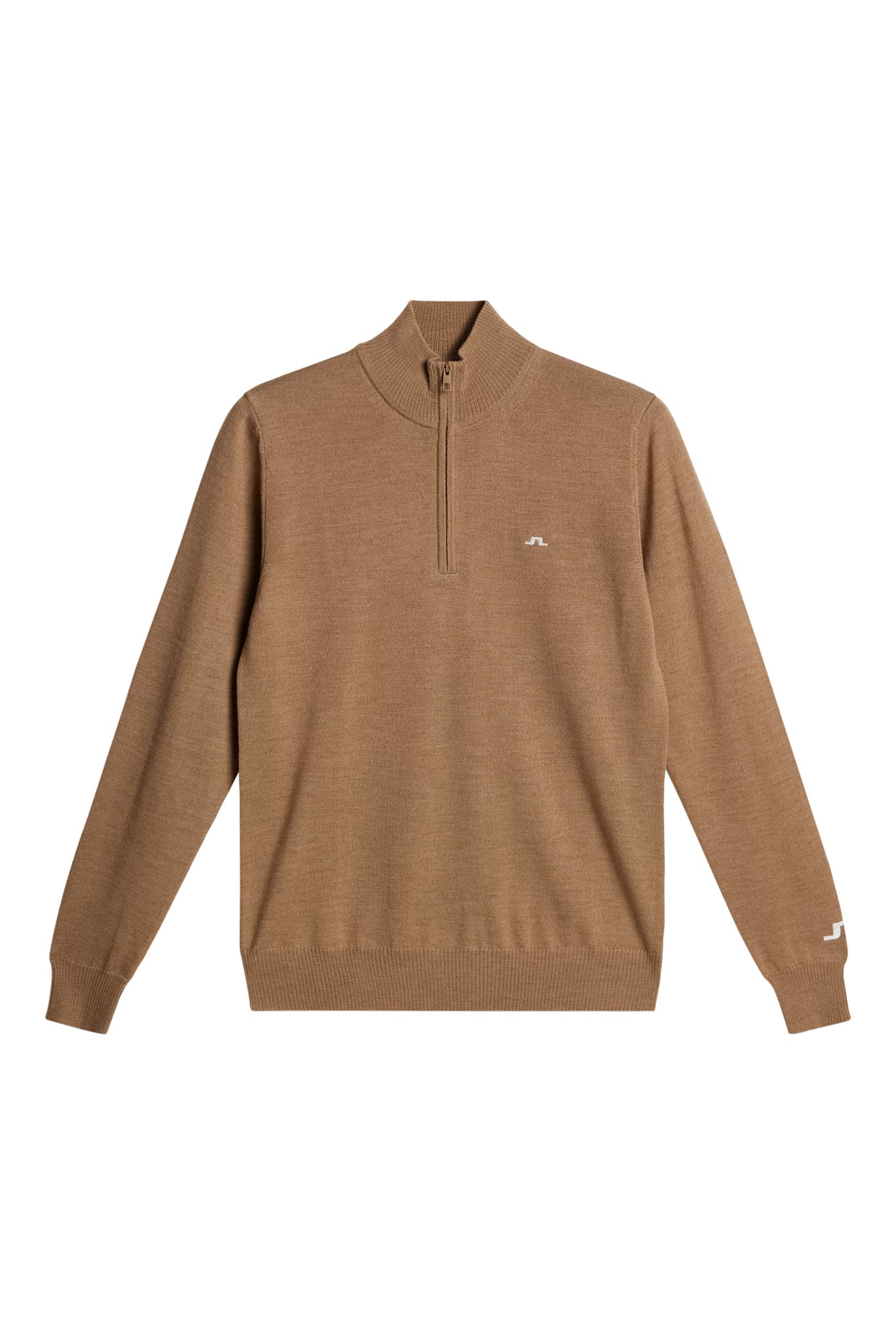 Kian Zipped Sweater in Tigers Eye by J.Lindeberg