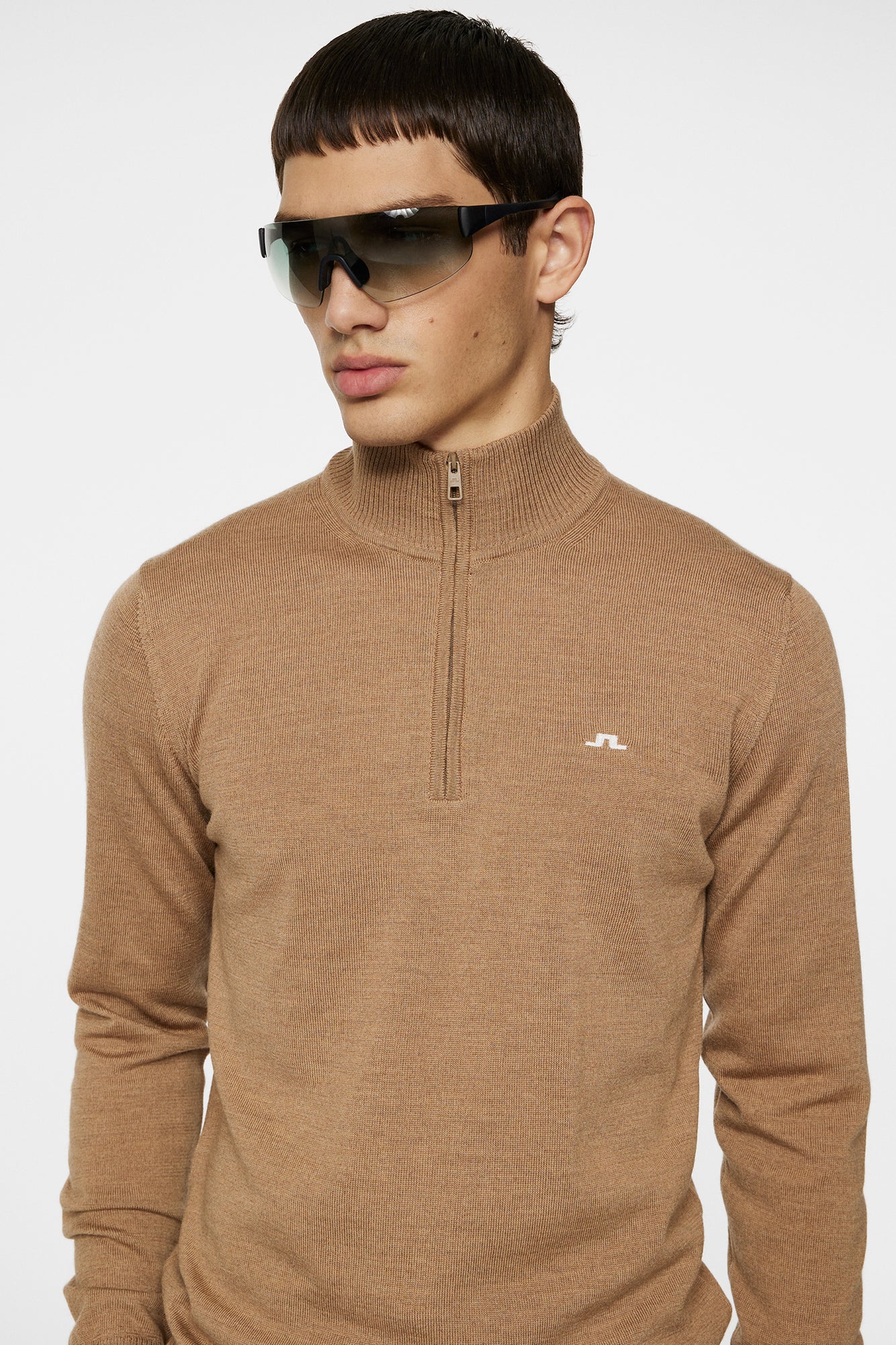 Men | Kian Zipped Sweater | Tigers Eye