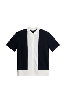Rue Knitted Polo Shirt in JL Navy by J.Lindeberg