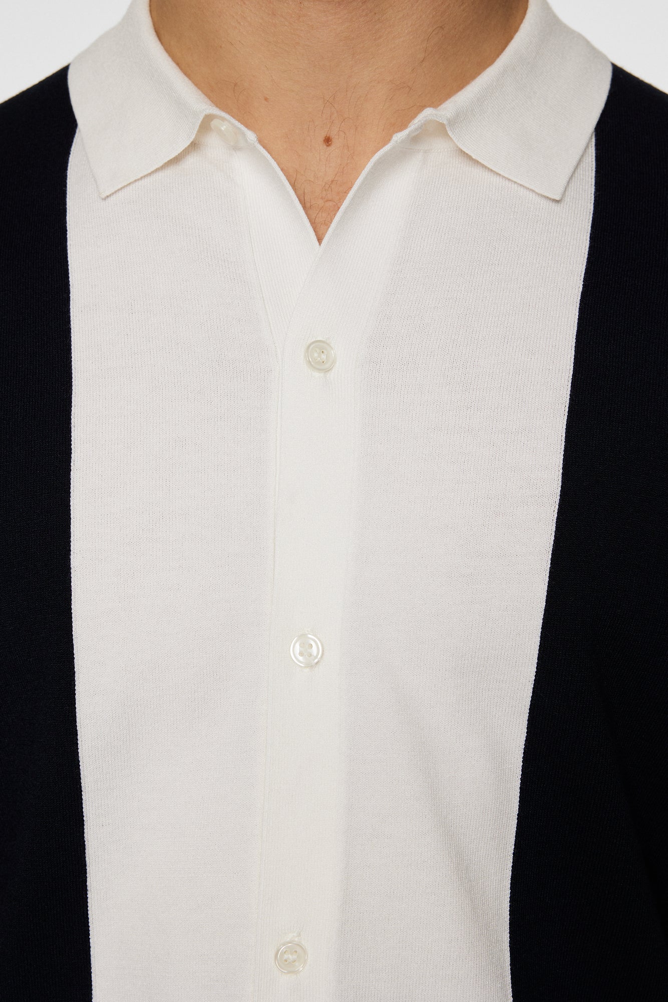 Men | Rue Knitted Polo Shirt | JL Navy