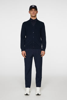 Men | Jarred Knitted Cardigan | JL Navy